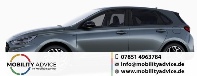 Hyundai i30 - N Line Premium Hatchback 1.6 T-GDI 150PS 7DCT/AUTOMATIK, 18" ALU, SPORTL. EXTERIEUR, LEDER-/KUNSTLEDER, TOTER-WINKEL, SMART KEY, KLIMAAUTOMATIK, WINTERPAKET, Privacy-Glas, NAVIGATION, Parksensoren vo/hi, R&uuml;ckfahrkamera, BI-LED-Scheinwerfer, Tempomat, Alarm, Reserverad