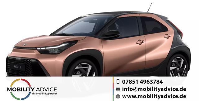 Toyota Aygo X - Envy 1.5 Hybrid 115PS CVT/AUTOMATIK, 3J Garantie, 18" Alu, FALTDACH, Smart Entry, Dach schwarz, Privacy-Glas, Sitzheizung, Parksensoren v/h, R&uuml;ckfahrkamera, 2-Zonen-Klimaautomatik, Audiosystem 10,5" + Cloud-NAVI, Lederlenkrad, ACC, LED-Scheinwerfer, JBL-SOUND