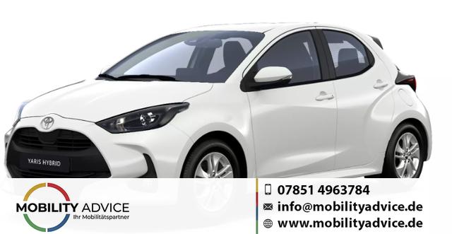 Toyota Yaris - Active 1.5 Hybrid 115PS CVT/AUTOMATIK, 3J. Garantie, 15" Alufelgen, Klimaautomatik, Sitzheizung, Lederlenkrad beheizt, R&uuml;ckfahrkamera, ACC, Radio 9" + Smartphone-Integration, Armlehne, ZV mit Fernbedienung