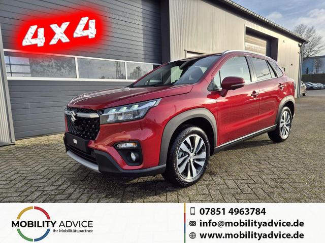 Suzuki S-Cross - Comfort+ 110PS Automatik MHEV 4x4 ALLGRIP 1.4 Boosterjet Teilleder Navi Klimaautomatik Sitzheizung ACC PDC v+h 4x Kamera Suzuki-Radio Apple CarPlay Android Auto Touchscreen 2xKeyless 17-LM