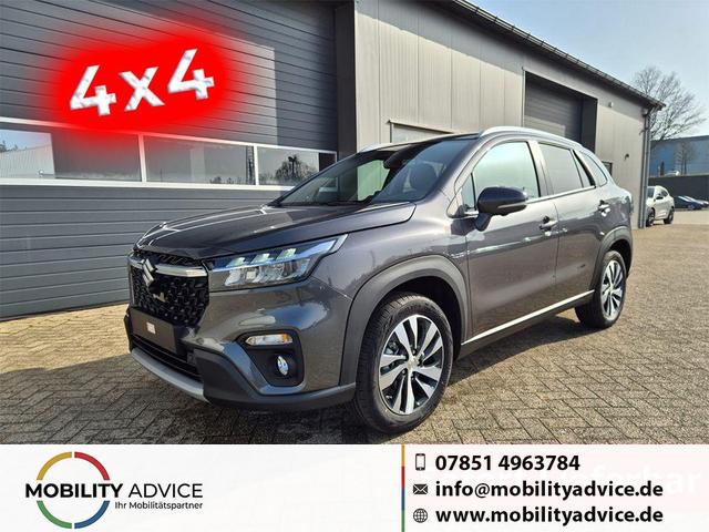 Suzuki S-Cross - Comfort+ 110PS MHEV 4x4 ALLGRIP 1.4 Boosterjet Teilleder Navi Klimaautomatik Sitzheizung ACC PDC v+h 4x Kamera Suzuki-Radio Apple CarPlay Android Auto Touchscreen 2xKeyless 17-LM