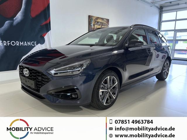 Hyundai i30 - GO+ 1.0 T-GDi 73 kW (100 PS) 2-Zonen-Klimaautomatik, Lenkradheizung, Sitzheizung, Navigationssystem, DAB, Apple CarPlay, Android Auto, LED-Abblendlicht, Lichtsensor, Einparkhilfe vorne und hinten, R&uuml;ckfahrkamera, 17 Zoll Leichtmetallfelgen, uvm.