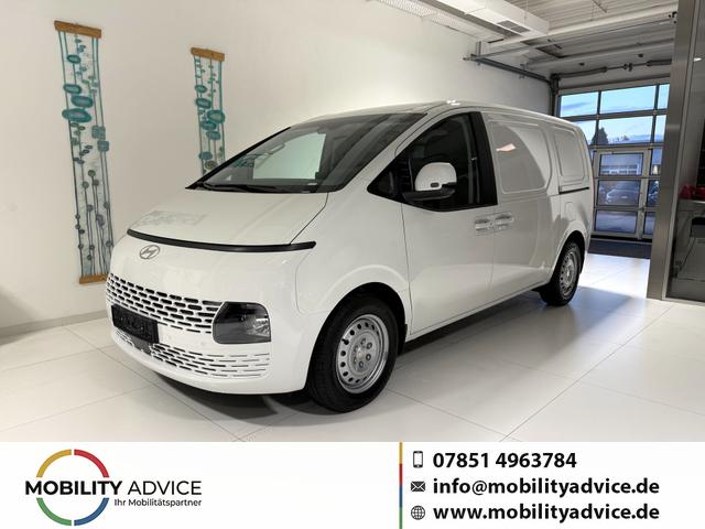 Hyundai Staria - Kastenwagen 1.6 T-GDi HEV 165 kW (224 PS) Sitz-Paket, Lenkradheizung, Sitzheizung, Klimaautomatik, DAB, Navigationssystem, Android Auto, Apple CarPlay, Einparkhilfe vorne und hinten, R&uuml;ckfahrkamera, 17 Zoll Stahlfelgen, Reserverad, uvm.