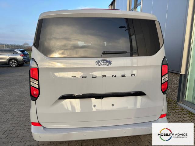 Ford Tourneo Custom Sport 2.5 Duratec Hybrid (PHEV) 232PS CVT (AUTOMATIK) L2 (LANGER RADSTAND) H1, 5J Garantie, 8 Pl&auml;tze, 17" Alu, Schiebet&uuml;re re+li, Teil-Kunstlederpolster + Sitzheizung, 3-Zonen-Klimautomatik, Alarm, Privacy-Glas, Parksensoren v/h, R&uuml;ckfahrkamera, LED-Scheinwe 