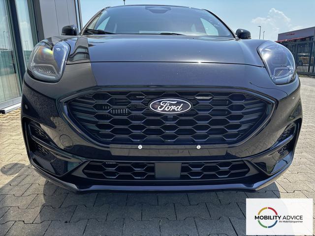 Ford Puma ST-Line 1.0 125PS AUTOMATIK, SCHWARZ-METALLIC, 5 Jahre Garantie, Winterpaket: Sitzheizung, Beheizte Frontscheibe, 17" Alufelgen, Klimaautomatik, NAVIGATION 12", Parksensoren hinten, R&uuml;ckfahrkamera, Voll-LED-Scheinwerfer, Tempomat 