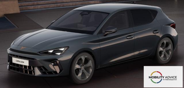 Cupra Leon Basis 1.5 TSI 150PS 6-Gang, 5 Jahre Garantie, AHK SCHWENKBAR, MATRIX-LED, EDGE-PAKET, WINTER-PAKET, 18" Alufelgen, Voll-LED-Scheinwerfer, 3Z-Climatronic, ACC/Tempomat, Digitales Cockpit, Full Link, Parksensoren v/h, Privacy-Glas, M-Lederlenkrad 