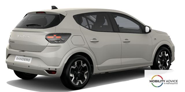 Dacia Sandero Journey 1.2 Eco-G 120 LPG/Benzin AUTOMATIK, NEUES MODELL, 3J Garantie, 16" ALU, Klimaautomatik, Lederlenkrad, Parksensoren vorn/hinten, R&uuml;ckfahrkamera, Toter-Winkel, Hands-Free, Tempomat, Multimedia System 10" + Smartphone-Spiegelung, 4x FH elektr, NSW, Armlehne 