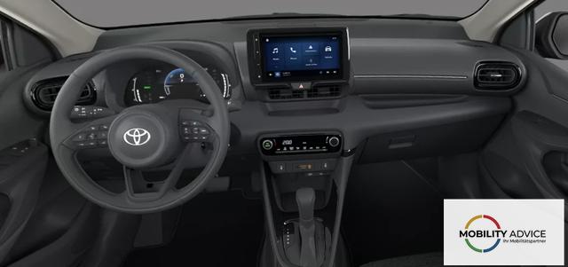 Toyota Yaris Style 1.5 Hybrid 130PS CVT/AUTOMATIK, 3J. Garantie, 17" Alu, Toter-Winkel, Privacy-Glas, 2-Z-Klimaautomatik, Sitzheizung, Lederlenkrad beheizt, Parksensoren vorn/hinten, R&uuml;ckfahrkamera, Digitales Cockpit, ACC, Radio 9" + Smartphone-Integration, Armlehne 