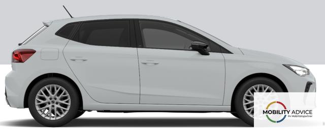 Seat Ibiza FR Edition 1.5 TSI 150PS DSG/AUTOMATIK, 5J GARANTIE, SITZHEIZUNG, 2Z-CLIMATRONIC, 16" ALUFELGEN, ACC/Tempomat, M-Lederlenkrad, Parksensoren VORN/hinten + R&Uuml;CKFAHRKAMERA, KESSY, Privacy-Glas, Radio 8,25"/Bluetooth FULL LINK, LED-Scheinwerfer, Armlehne 