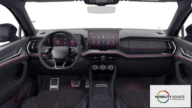 Skoda Kodiaq RS 2.0 TSI 265PS 4x4 DSG, 5J GARANTIE, STANDHEIZUNG, PANORMADACH, HEAD-UP, 20"Alu, ANH&Auml;NGERKUPPLUNG, NAVI, DCC PLUS, CANTON SOUND, BEH. FRONTSCHEIBE, MATRIX-LED, KESSY, Alarm, ELEK. HECKKLAPPE, SHZ v/h, Privacy-Glas, ACC, PDC AREA VIEW, 3Z-Climatronic 