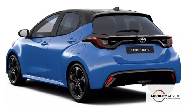 Toyota Yaris Style 1.5 Hybrid 130PS CVT/AUTOMATIK, 3J. Garantie, 17" Alu, Toter-Winkel, Privacy-Glas, 2-Z-Klimaautomatik, Sitzheizung, Lederlenkrad beheizt, Parksensoren vorn/hinten, R&uuml;ckfahrkamera, Digitales Cockpit, ACC, Radio 9" + Smartphone-Integration, Armlehne 