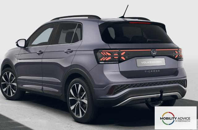 Volkswagen T-Cross R-Line Limited 1.0 TSI 115PS DSG, Rauch-Grau-Metallic, 5 JAHRE GARANTIE, ANH&Auml;NGERKUPPLUNG, CLIMATRONIC, SITZHEIZUNG, 18" Alu, MATRIX-LED, Adaptiver Tempomat ACC, Parksensoren, R&uuml;ckfahrkamera, Keyless, Abgedunkelte Scheiben, Radio "Ready2Discover" + App-Connect 