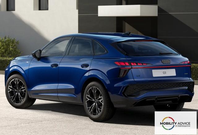Audi Q3 Sportback S line TFSI 204 2xS Tech+ 19Z eHK Kam 
