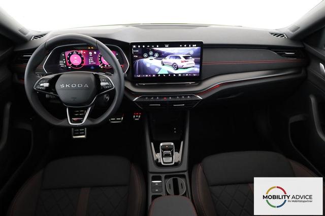 Skoda Octavia Combi 2.0 TSI 195 kW RS DSG, Pano, Standheizung, AHK, Navi, Matrix, Canton, Side, Winter, 5 J.-Garantie 