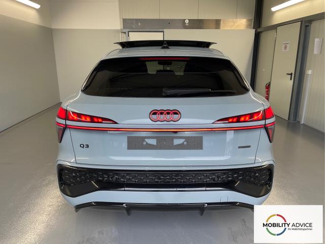 Audi / Q3 Sportback / Grau / / / TFSI 265 PS quattro S line Pano+TechPro+Matrix+AHK+HUD+Alu20+KlimaPlus+DCC+SONOS