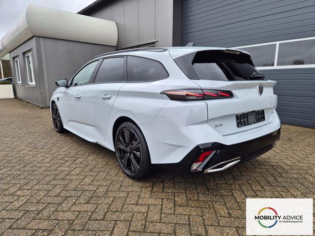 Peugeot 308 SW GT Exclusive 1.2 Hybrid 145PS Automatik Matrix-LED elektr. PanoDach Heckklappe Sitzheizung Lenkradheizung Navi 10" HD-Touchscreen wireless Apple CarPlay + Android Auto FOCAL-System 2x Keyless ACC 4x Kamera PDC v+h 18"LM 