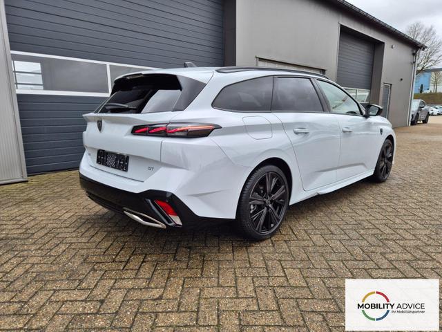 Peugeot 308 SW GT Exclusive 1.2 Hybrid 145PS Automatik Matrix-LED elektr. PanoDach Heckklappe Sitzheizung Lenkradheizung Navi 10" HD-Touchscreen wireless Apple CarPlay + Android Auto FOCAL-System 2x Keyless ACC 4x Kamera PDC v+h 18"LM 