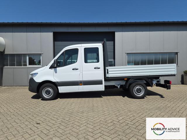 Mercedes-Benz Sprinter 317 Pritsche Doppelkabine L2 2.0 CDi 170PS Automatik Heckantrieb 3,5t 6-Sitzer AHK Klimaautomatik Bluetooth DAB Apple CarPlay Android Auto R&uuml;ckf.Kamera Tempomat Ganzj.Reifen 