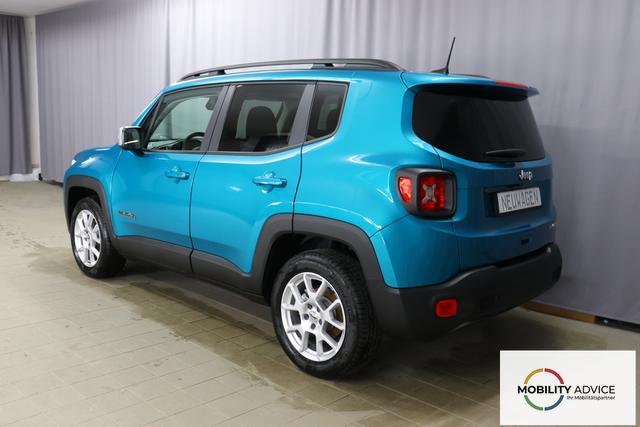 Jeep Renegade 1.0 T3 GSE Limited 999 88 kW470 Bikini Metallic 020 Stoff schwarz "2T2 Funktions-Paket CommandView&reg; Panorama-Glasschiebedach 2Y7 Business-Paket 7KS Winter-Paket 61Q Bikini Metallic", Beispielbilder, ggf. teilweise mit Sonderausstattung