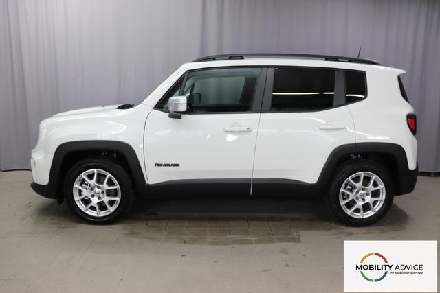 Jeep Renegade 1.5 T4 DCT7 e-Hybrid Limited 1469 96 kW296 Alpine White 020 Stoff Schwarz "7KS Winter-Paket 070 Seitenscheiben hinten und Heckscheibe verdunkelt 5CA Alpine White"