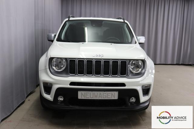 Jeep Renegade 1.5 T4 DCT7 e-Hybrid Limited 1469 96 kW296 Alpine White 020 Stoff Schwarz "7KS Winter-Paket 070 Seitenscheiben hinten und Heckscheibe verdunkelt 5CA Alpine White"