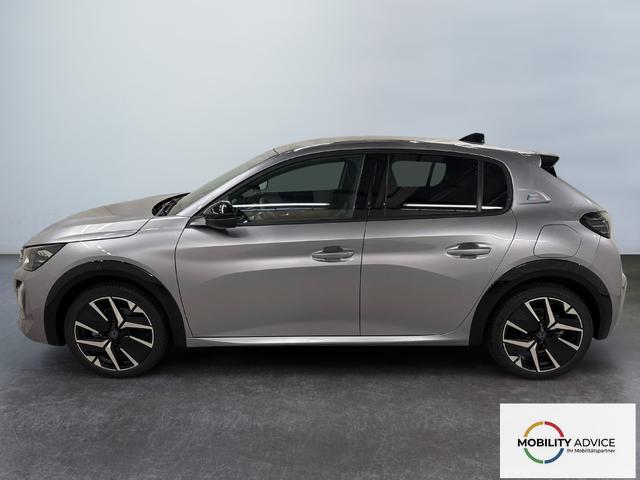 Peugeot e-208 54kWh 156PS/115kW GT Pack 2026, 421km WLTP | +17" ALU +Glasdach +RFK +Adaptiver Tempomat +P.Sensor V+H +EL. Fahrersitz +Massage +Apple CarPlay +W&auml;rmepumpe 