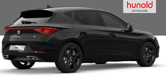 Seat Leon FR Black Edition 1.5 TSI 150PS, 5J GARANTIE, 18" Alu schwarz, Winterpaket, Alarm, 3-Zonen-Climatronic, Abgedunkelte Scheiben, Park Assistent, R&uuml;ckfahrkamera, Parksensoren vorn/hinten, Sportsitze, NAVIGATION 12,9", Adaptiver Tempomat, TOTER-WINKEL, MATRIX-LED-SCHEINWERFER 