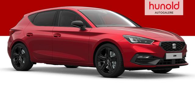 Seat Leon FR Black Edition 1.5 TSI 150PS, 5J GARANTIE, 18" Alu schwarz, Winterpaket, Alarm, 3-Zonen-Climatronic, Abgedunkelte Scheiben, Park Assistent, R&uuml;ckfahrkamera, Parksensoren vorn/hinten, Sportsitze, NAVIGATION 12,9", Adaptiver Tempomat, TOTER-WINKEL, MATRIX-LED-SCHEINWERFER 