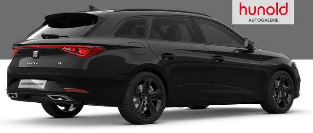 Seat Leon Sportstourer FR Black Edition 1.5 TSI 150PS, 5J Garantie, 18" Alu schwarz Winterpaket, Alarm, 3-Zonen-Climatronic, Abgedunkelte Scheiben, Park Assistent, R&uuml;ckfahrkamera, Parksensoren vorn/hinten, Sportsitze, NAVIGATION 12,9", ACC, TOTER-WINKEL, MATRIX-LED-SCHEINWERFER 