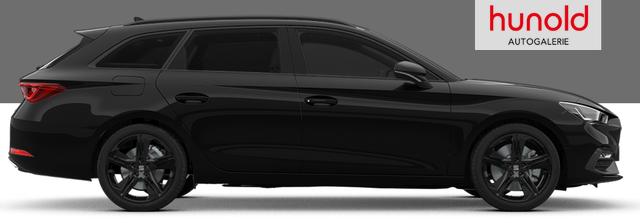 Seat Leon Sportstourer FR Black Edition 1.5 TSI 150PS, 5J Garantie, 18" Alu schwarz Winterpaket, Alarm, 3-Zonen-Climatronic, Abgedunkelte Scheiben, Park Assistent, R&uuml;ckfahrkamera, Parksensoren vorn/hinten, Sportsitze, NAVIGATION 12,9", ACC, TOTER-WINKEL, MATRIX-LED-SCHEINWERFER 