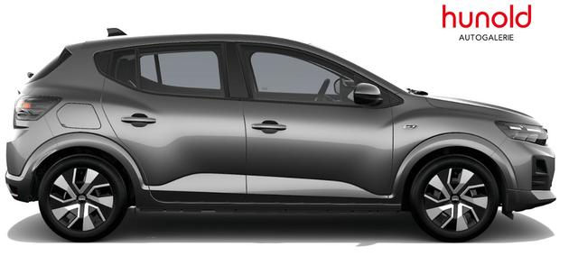 Dacia Sandero Expression 1.2 Eco-G 120 LPG/Benzin AUTOMATIK, NEUES MODELL, 3J Garantie, Klimaanlage, Lederlenkrad, Parksensoren hinten, Tempomat, Multimedia System 10" + Smartphone-Spiegelung, Regen-/Licht-Sensor, ZV mit Fernbedienung, Elektr. Fensterheber v/h, Armlehne 