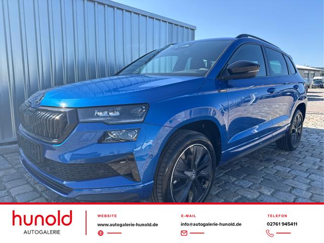 Skoda Karoq - Sportline 1,5 TSI 150 PS DSG -5 Jahre Garantie-Navi-4x Sitzheizung-Canton Sound-Anh&auml;ngerkupplung-LED-Matrix-AppleCarPlay-Android-Auto-ACC-Kessy-2-Zonen-Klimaautomatik-18''Alu-Sofort
