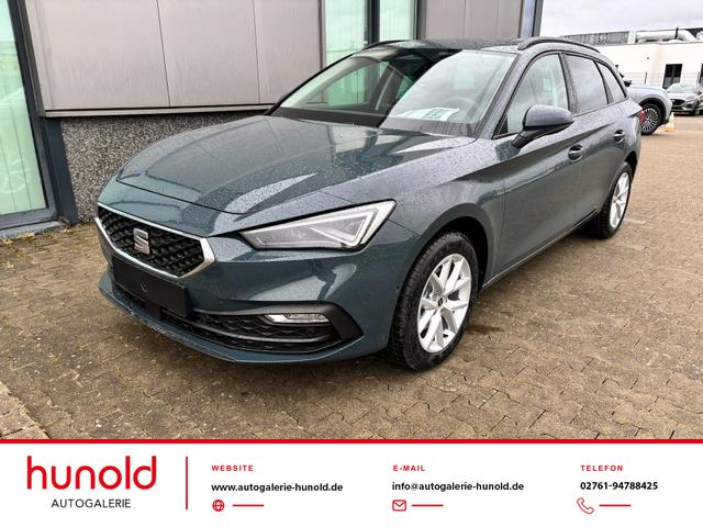 Seat Leon Sportstourer - Style 1.5 TSI 115PS, Fjord-Blau, 5 Jahre Garantie, 16" ALU, MATRIX-LED, Privacy-Glas, Winter-Paket, 3-Zonen-Climatronic, ParkAssist, Parksensoren v/h, R&uuml;ckfahrkamera, Radio 10,4" + Full-Link, Tempomat, M-Lederlenkrad, variabler Ladeboden