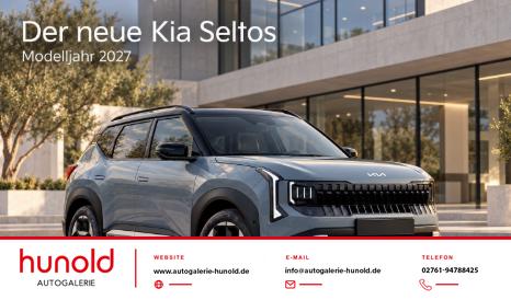 Kia Seltos - Silver 1.6 T-GDI 180PS, 7 Jahre Garantie, 16" Alu, 2-Zonen-Klimaautomatik, Winter-Paket, Parksensoren vorn/hinten, R&uuml;ckfahrkamera, Alarm, Dachreling, Radio 12,3" + CarPlay/Android, Vorbereitung AHK