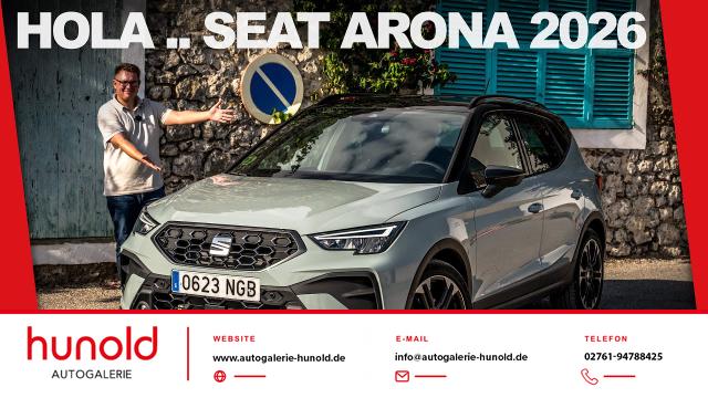 Seat Arona - FR Black Edition 1.5 TSI 110 kW DSG LED-Lichtpaket m.exkl. Lichtsignatur, Navigationssystem, autom. Fernlichtreg Sitzheizung, 18 Zoll Alufelgen, PDC v+h, Klimaautomatik, R&uuml;ckkamera, Zweifarbenlack, Licht& Sicht, ACC+Abstandsautomat
