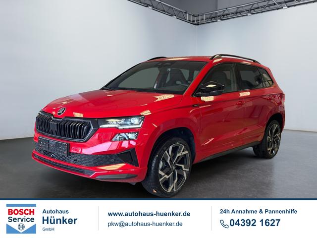 Skoda Karoq - Sportline 1,5 TSI DSG 2ZKlimaautomatik Canton Anh&auml;ngerkupplung Totewinkel Assistent 2 x Einparkhilfe Kamera 19 Zoll Felgen adaptiver Tempomat 5J Garantie
