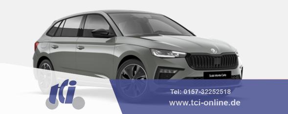 Skoda Scala - Monte Carlo 1.5 TSI 150PS DSG/AUTOMATIK, Panoramadach, 17"Alu, Climatronic, MATRIX-LED, Kessy, Verlängerte Heckscheibe, SunSet, Parksensoren vorn/hinten, Rückfahrkamera, Tempomat, Winter-Paket, Sport-M-Lederlenkrad beheizt, Virtual Cockpit, Radio 8", SmartLink
