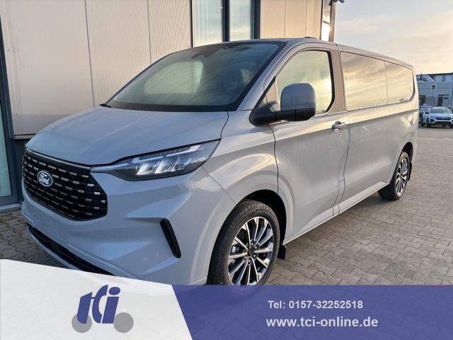 Ford Tourneo Custom - Titanium 2.5 Hybrid PHEV 232PS CVT/AUTOMATIK L2H1 (LANG), 5 Jahre Garantie, 8 Plätze, 17" Alu, Sitzheizung, Klimautomatik vo/hi, Privacy-Glas, Spiegel elektr., Parksensoren v/h, Rückfahrkamera, LED-Scheinwerfer, Keyless, Beheizte Frontscheibe, Radio 13"