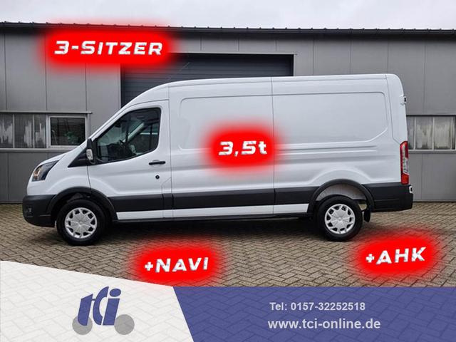 Ford Transit - L3H2 2.0 TDCi 130PS Trend 3,5t 3-Sitzer AHK Klima Navi Bluetooth DAB Frontscheibe beheizb. PDC v+h Rückf.Kamera Tempomat