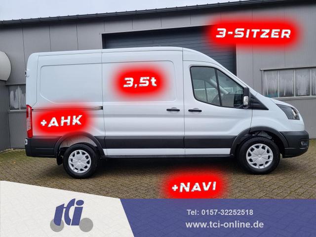 Ford Transit - L2H2 2.0 TDCi 130PS Trend 3,5t 3-Sitzer AHK Klima Navi Bluetooth DAB Frontscheibe beheizb. PDC v+h Rückf.Kamera Tempomat