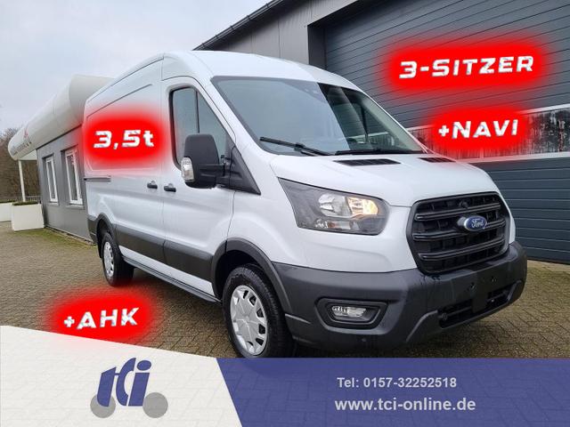Ford Transit - L2H2 2.0 TDCi 130PS Trend 3,5t 3-Sitzer AHK Klima Navi Bluetooth DAB Frontscheibe beheizb. PDC v+h Rückf.Kamera Tempomat