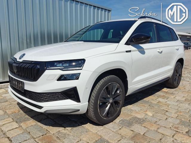 Skoda Karoq - Sportline 1,5 TSI 150 PS DSG Navi-4x Sitzheizung-Canton Sound-Anhängerkupplung-LED-Matrix-AppleCarPlay-Android-Auto-ACC-Kessy-2-Zonen-Klimaautomatik-18''Alu-Sofort