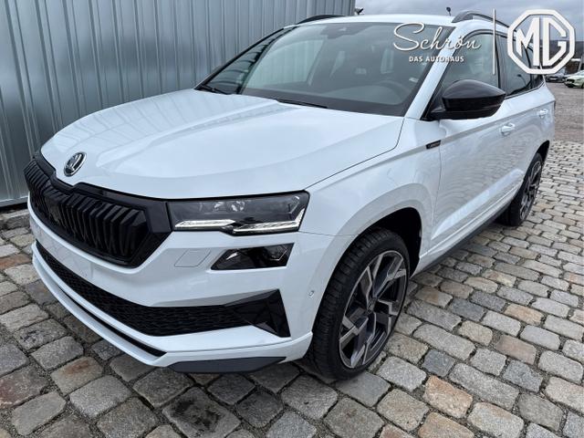 Skoda Karoq - Sportline 1,5 TSI 150 PS DSG -5 Jahre Garantie-Navi-4x Sitzheizung-Canton Sound-Anh&auml;ngerkupplung-LED-Matrix-AppleCarPlay-Android-Auto-ACC-Kessy-2-Zonen-Klimaautomatik-19''Alu-Sofort