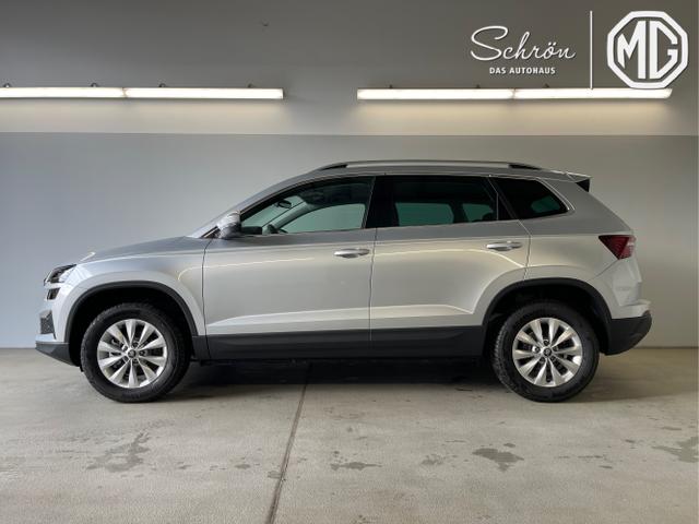 Skoda / Karoq / Silber / / / 150PS TSI DSG Navi+ACC+AHK+Kessy+Kamera+Sitzheiz+eHeck+GV5