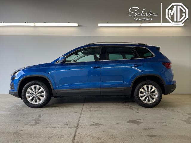 Skoda / Karoq / Blau / / / 150PS TSI DSG Navi+ACC+AHK+Kessy+Kamera+Sitzheiz+eHeck+GV5