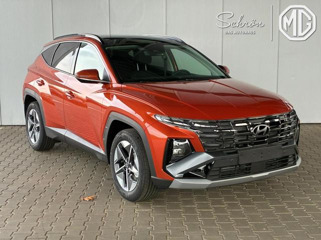 Hyundai TUCSON E-Motion 1.6 T-GDI 2WD 48V DCT / Panoramadach ACC Sitz + Lenkradheizung LED Navi PDC V&H Kamera Alu 18" 