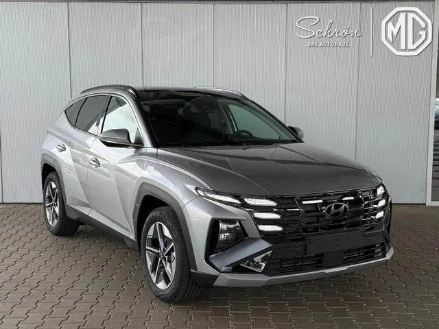 Hyundai TUCSON E-Motion 1.6 T-GDI 2WD 48V DCT / Panoramadach ACC Sitz + Lenkradheizung LED Navi PDC V&H Kamera Alu 18" 