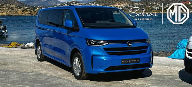 Volkswagen Transporter Kombi - VW T7 lang 6 Sitze 2.0 TDI 81 kW Gang Klimaautomatik mit Bedienteil im FHGR, dunkel eingef&auml;rbte Scheiben, 70 L Tank, 3-3-0,