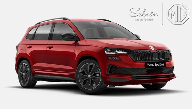 Skoda Karoq - Sportline 1,5TSI 110kW/150PS DSG 7-Gang, 5 Jahre Skoda-Garantie, KESSY FULL, CLIMATRONIC, Digital Cockpit, SmartLink, MATRIX-LED, PDC, Sunset