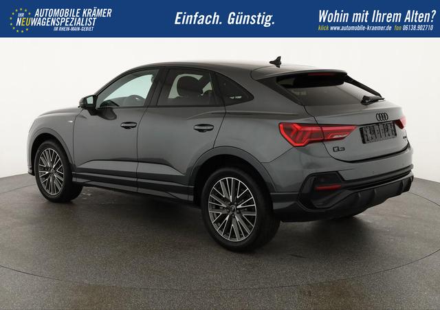 Audi Q3 Sportback 40 TDI quattro S line qu S-LINE, AHK, 19-Zoll, Optik schwarz, Navi, Kamera, el. Klappe, 4-J. Garantie 
